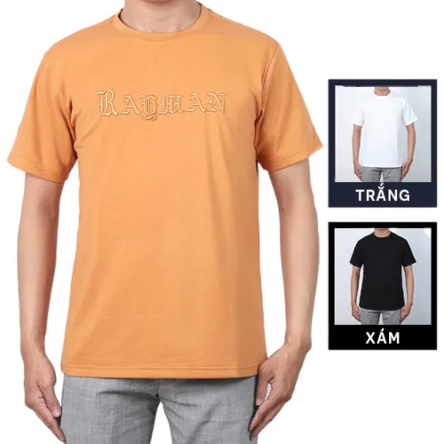 Áo Thun Nam Cổ Tròn Cotton Thêu Chữ Nổi Cao Cấp – một lựa chọn đáng tham khảo trong Thời trang nam