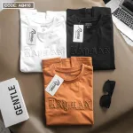 Áo Thun Nam Cổ Tròn Cotton Thêu Chữ Nổi Cao Cấp