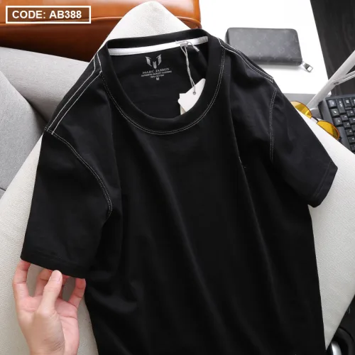 Áo Thun Nam Cổ Tròn Thêu Logo (Có Size 3XL)