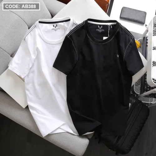 Áo Thun Nam Cổ Tròn Thêu Logo (Có Size 3XL)