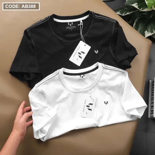 Áo Thun Nam Cổ Tròn Thêu Logo (Có Size 3XL)