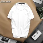 Áo Thun Nam Cổ Tròn Thêu Logo (Có Size 3XL)