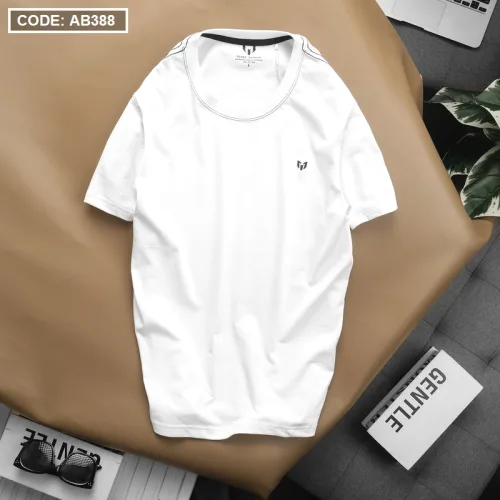 Áo Thun Nam Cổ Tròn Thêu Logo (Có Size 3XL)