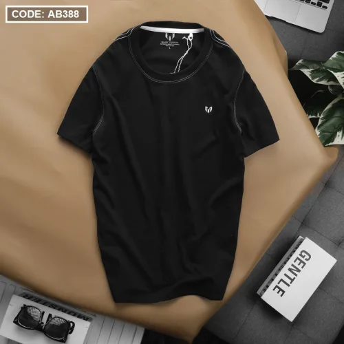 Áo Thun Nam Cổ Tròn Thêu Logo (Có Size 3XL)