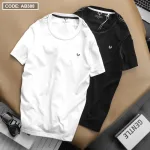 Áo Thun Nam Cổ Tròn Thêu Logo (Có Size 3XL)