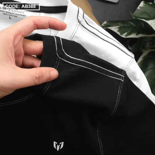 Áo Thun Nam Cổ Tròn Thêu Logo (Có Size 3XL)