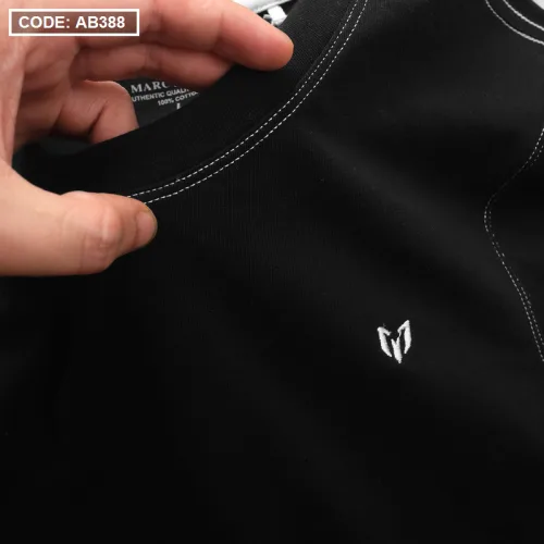 Áo Thun Nam Cổ Tròn Thêu Logo (Có Size 3XL)