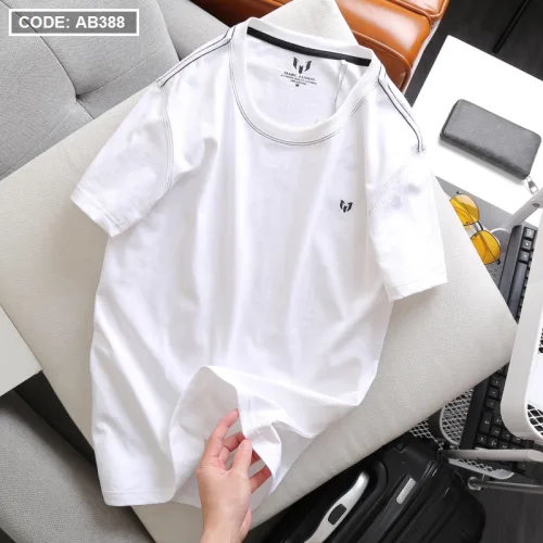 Áo Thun Nam Cổ Tròn Thêu Logo (Có Size 3XL)