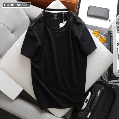 Áo Thun Nam Cổ Tròn Thêu Logo (Có Size 3XL)