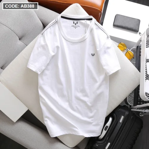 Áo Thun Nam Cổ Tròn Thêu Logo (Có Size 3XL)