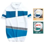 Áo Thun Polo Nam Cá Sấu Poly Phối Kẻ Sọc Màu (Có Size 3XL)