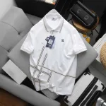 Áo Thun Nam Polo - Áo Thun Cổ Bẻ Nam Thêu Logo Chữ R Trước Ngực Và Phối Sọc Ở Vạt Áo Sang Trọng Có Big Size
