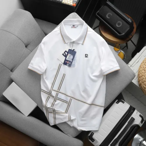 Áo Thun Nam Polo - Áo Thun Cổ Bẻ Nam Thêu Logo Chữ R Trước Ngực Và Phối Sọc Ở Vạt Áo Sang Trọng Có Big Size