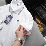 Áo Thun Nam Polo - Áo Thun Cổ Bẻ Nam Thêu Logo Chữ R Trước Ngực Và Phối Sọc Ở Vạt Áo Sang Trọng Có Big Size