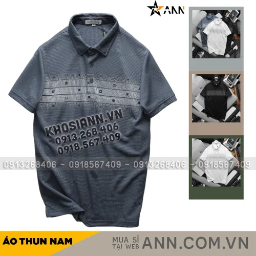 Áo Thun Nam Polo Cổ Bẻ Pack Horse Phối Hoạ Tiết Chữ G Độc Đáo