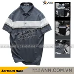Áo Thun Nam Polo Cổ Bẻ Pack Horse Phối Sọc Ngang Đơn Giản