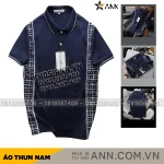Áo Thun Nam Polo Cổ Bẻ Phối Hoạ Tiết Sọc Ngang (Có size 3x)