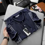 Áo Thun Nam Polo Cổ Bẻ Phối Hoạ Tiết Sọc Ngang (Có size 3x)