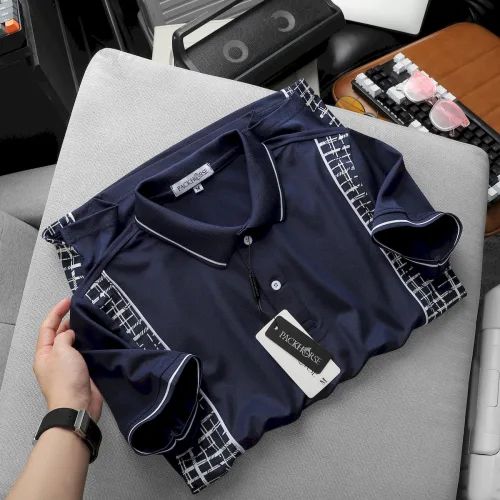 Áo Thun Nam Polo Cổ Bẻ Phối Hoạ Tiết Sọc Ngang (Có size 3x)