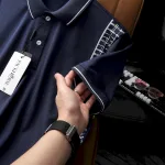 Áo Thun Nam Polo Cổ Bẻ Phối Hoạ Tiết Sọc Ngang (Có size 3x)