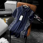 Áo Thun Nam Polo Cổ Bẻ Phối Hoạ Tiết Sọc Ngang (Có size 3x)