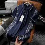 Áo Thun Nam Polo Cổ Bẻ Phối Hoạ Tiết Sọc Ngang (Có size 3x)