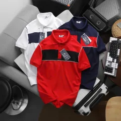 Áo Thun Nam Polo Cổ Bẻ SRB Phối Sọc Màu Trước Ngực (Có size 3x)