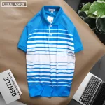 Áo Thun Nam Polo Cổ Bẻ Tay Ngắn Phối Sọc Trắng Bền Đẹp