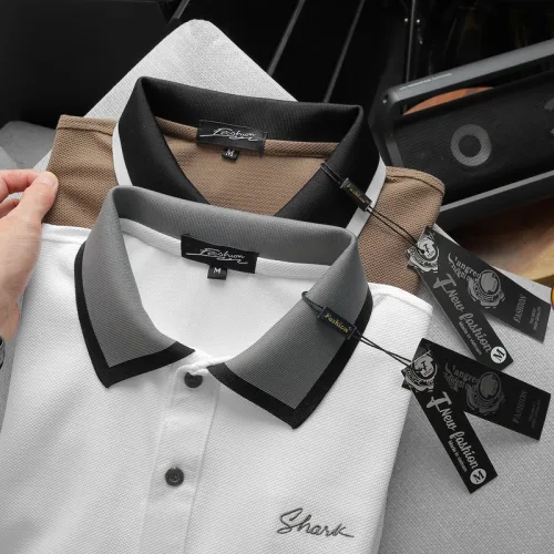 Áo Thun Nam Polo Cổ Bẻ Thêu Chữ Shark (Có size 3x)