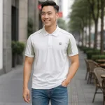 Áo Thun Nam Polo Cổ Bẻ Thêu Chữ SRB Tay Phối Viền Màu Basic (Có size 3x)
