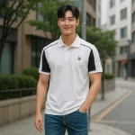 Áo Thun Nam Polo Cổ Bẻ Thêu Chữ SRB Tay Phối Viền Màu Basic (Có size 3x)