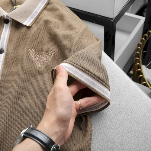 Áo Thun Nam Polo Cổ Bẻ Thêu Logo Đại Bàng (Có size 3x)