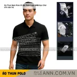 Áo Thun Nam Polo Cổ Bẻ Thêu Logo SRB Sọc Chữ (Có size 3x)