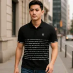 Áo Thun Nam Polo Cổ Bẻ Thêu Logo SRB Sọc Chữ (Có size 3x)