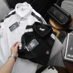 Áo Thun Nam Polo Cổ Bẻ Thêu SRB Tay Phối Sọc Cá Tính (Có size 3x)