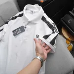 Áo Thun Nam Polo Cổ Bẻ Thêu SRB Tay Phối Sọc Cá Tính (Có size 3x)