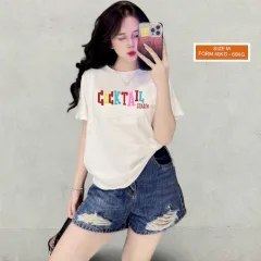 Áo Thun Nữ Cổ Tròn Size M (40-60kg) Nhiều Mẫu 2