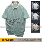 Áo Thun Polo Nam - Áo Thun Nam Cổ Bẻ In Họa Tiết Nhí Và Viền Áo Big Size
