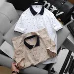Áo Thun Polo Nam - Áo Thun Nam Cổ Bẻ In Họa Tiết Nhí Và Viền Áo Big Size
