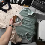 Áo Thun Polo Nam - Áo Thun Nam Cổ Bẻ In Họa Tiết Nhí Và Viền Áo Big Size