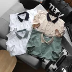 Áo Thun Polo Nam - Áo Thun Nam Cổ Bẻ In Họa Tiết Nhí Và Viền Áo Big Size