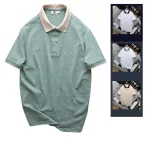 Áo Thun Polo Nam - Áo Thun Nam Cổ Bẻ In Họa Tiết Nhí Và Viền Áo Big Size