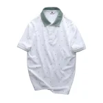 Áo Thun Polo Nam - Áo Thun Nam Cổ Bẻ In Họa Tiết Nhí Và Viền Áo Big Size