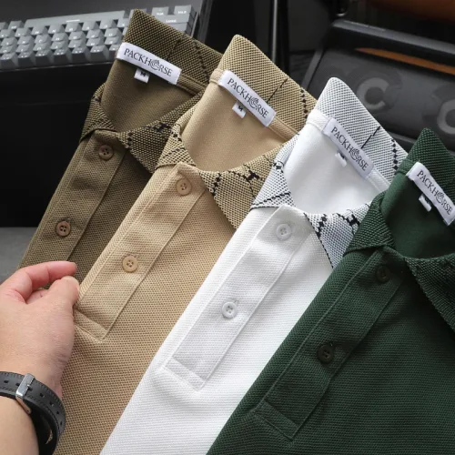 Áo Thun Polo Nam - Áo Thun Nam Cổ Bẻ Pack PN - Áo Nam Thêu Logo Pn Trước Ngực Big Size