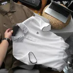 Áo Thun Polo Nam - Áo Thun Nam Cổ Bẻ Pack PN - Áo Nam Thêu Logo Pn Trước Ngực Big Size
