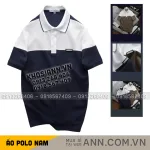Áo Thun Polo Nam - Áo Thun Nam Cổ Bẻ Phối 2 Màu Có Logo Trước Ngực Big Size