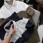 Áo Thun Polo Nam - Áo Thun Nam Cổ Bẻ Phối 2 Màu Có Logo Trước Ngực Big Size