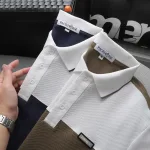 Áo Thun Polo Nam - Áo Thun Nam Cổ Bẻ Phối 2 Màu Có Logo Trước Ngực Big Size