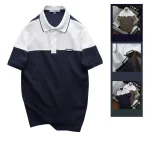 Áo Thun Polo Nam - Áo Thun Nam Cổ Bẻ Phối 2 Màu Có Logo Trước Ngực Big Size