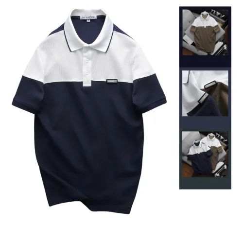 Áo Thun Polo Nam - Áo Thun Nam Cổ Bẻ Phối 2 Màu Có Logo Trước Ngực Big Size